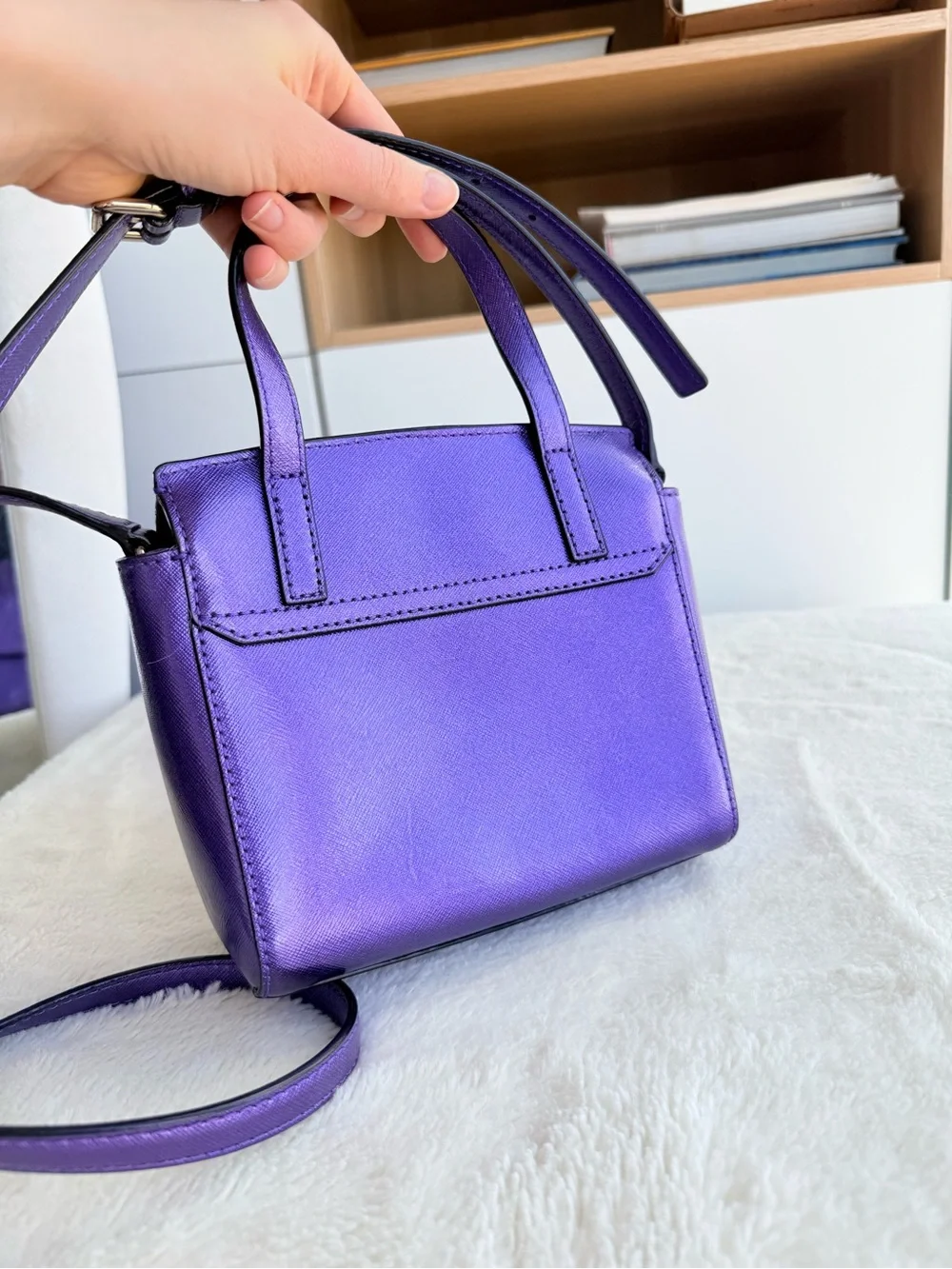 Kate Spade Laurel Way Purple Leather Small Purse